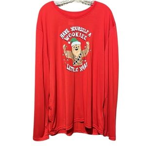 🎄➕💛10 for $10 or💰BOGO FREE Star Wars Chewbacca Christmas Pajama Lounge Top
